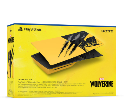 Akcesoria do konsol Osłona konsoli PlayStation 5 – Marvel’s Wolverine Edycja Battle Yellow edycja limitowana